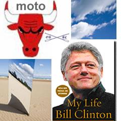 Bill Clinton 'My Life', Oxford University Boat Club Trip, Steamboat Springs, Moto Chef, Bulls, Bears, Sox, Spa Package, Hamilton, Jordano, Shotwell and Nowak Art and Photos